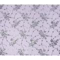 Lavender Purple Bouquet Silk Chiffon Fabric 110cm