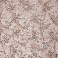 Blush Pink Bouquet Silk Chiffon Fabric 110cm