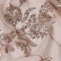 Blush Pink Bouquet Silk Chiffon Fabric 110cm
