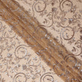 Taupe Beige Bouquet Silk Chiffon Fabric 110cm
