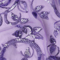 Orchid Purple Bouquet Silk Chiffon Fabric 110cm