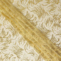 Champagne Gold Leaf Silk Chiffon Fabric 110cm