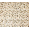 Golden Beige Leaf Silk Chiffon Fabric 110cm