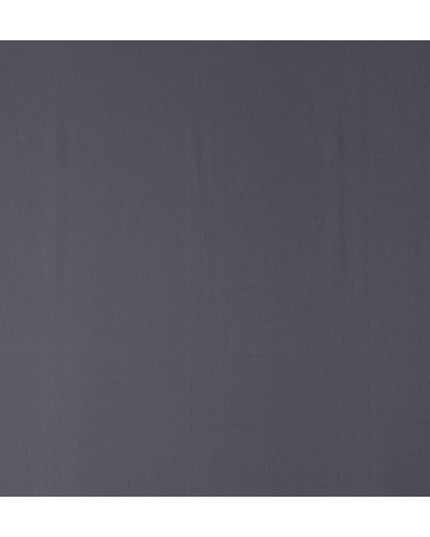 Steel Grey Plain Pure Cotton Italian Shirting Fabric 150cm