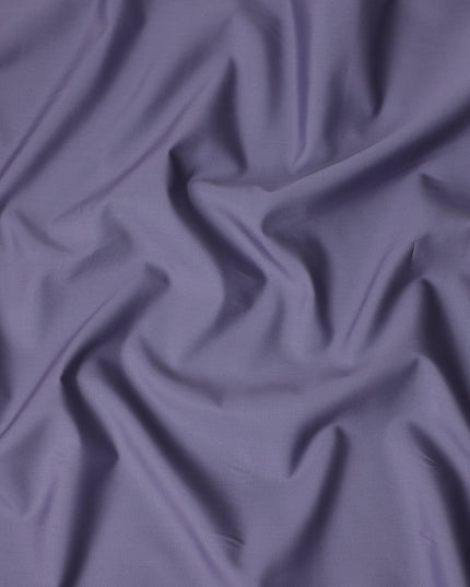 Dusty Lavender Plain Pure Cotton Italian Shirting Fabric 150