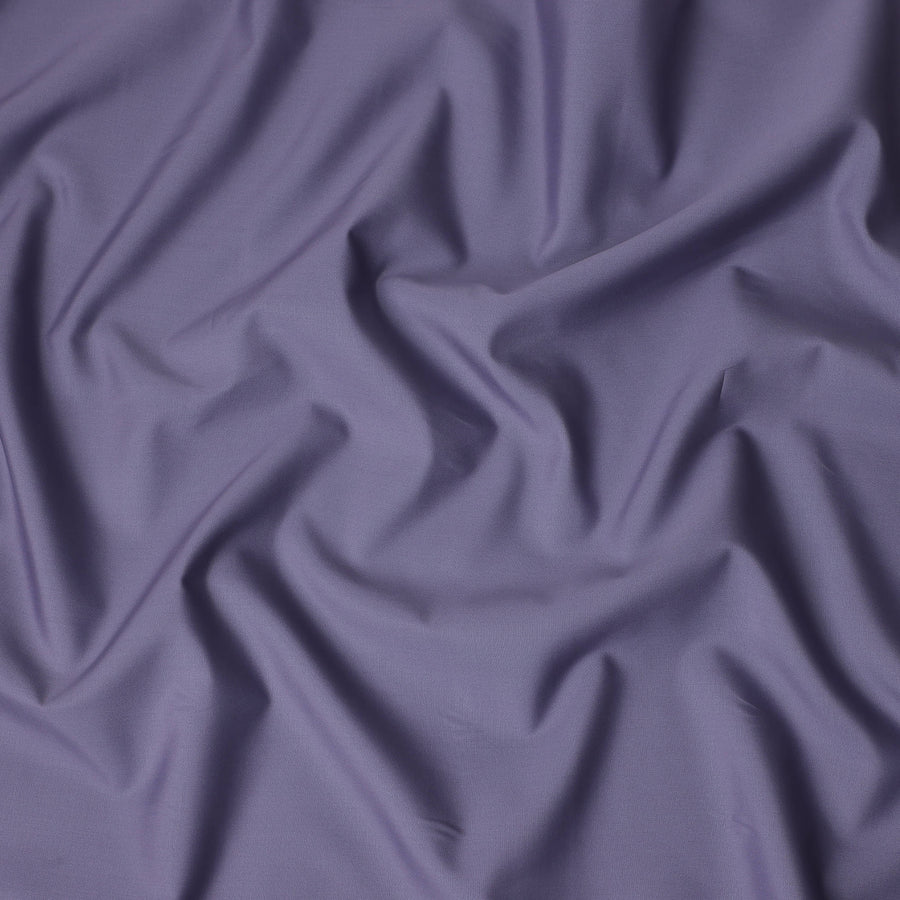 Dusty Lavender Plain Pure Cotton Italian Shirting Fabric 150