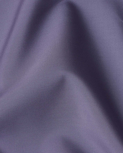 Dusty Lavender Plain Pure Cotton Italian Shirting Fabric 150