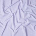 Lilac White Stripe Pure Cotton Italian Shirting Fabric 150cm