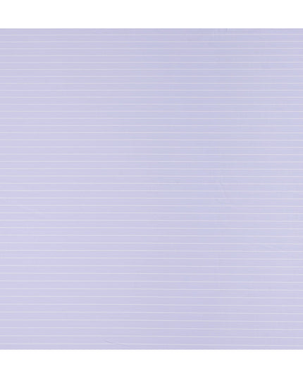 Lilac White Stripe Pure Cotton Italian Shirting Fabric 150cm