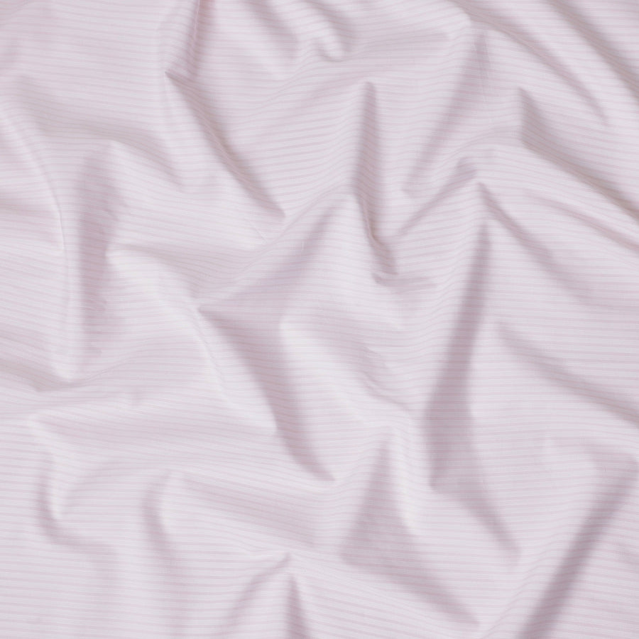 Powder Pink Self Pure Cotton Italian Shirting Fabric 150cm