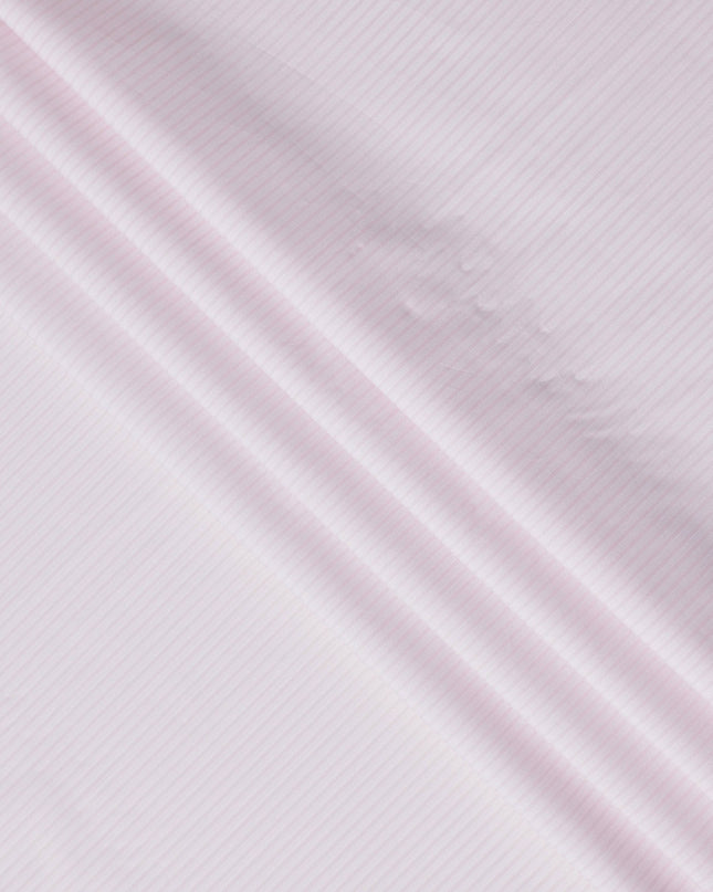 Powder Pink Self Pure Cotton Italian Shirting Fabric 150cm