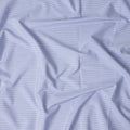 Cornflower Blue Stripe Pure Cotton Italian Shirting Fabric 1