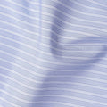 Cornflower Blue Stripe Pure Cotton Italian Shirting Fabric 1