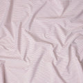 Rose White Stripe Pure Cotton Italian Shirting Fabric 150cm