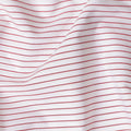 Rose White Stripe Pure Cotton Italian Shirting Fabric 150cm