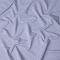 Powder Blue Stripe Pure Cotton Italian Shirting Fabric 150cm