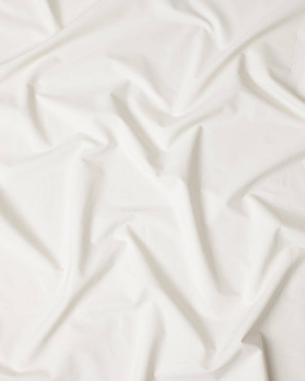 Cotton White Plain Pure Cotton Italian Shirting Fabric 150cm