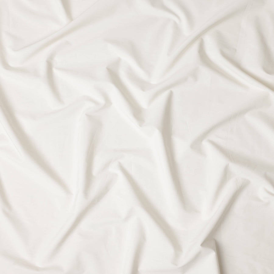 Cotton White Plain Pure Cotton Italian Shirting Fabric 150cm