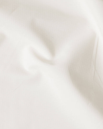 Cotton White Plain Pure Cotton Italian Shirting Fabric 150cm