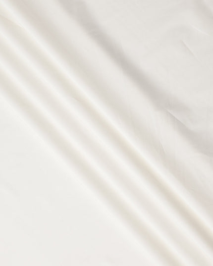 Cotton White Plain Pure Cotton Italian Shirting Fabric 150cm