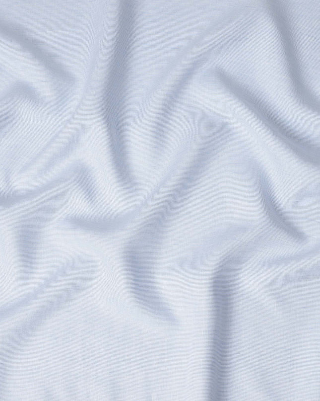 Pearl White Plain Pure Cotton Italian Shirting Fabric 150cm
