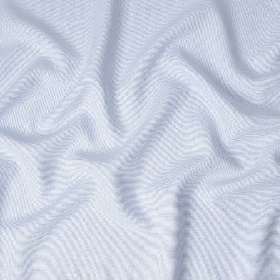 Pearl White Plain Pure Cotton Italian Shirting Fabric 150cm