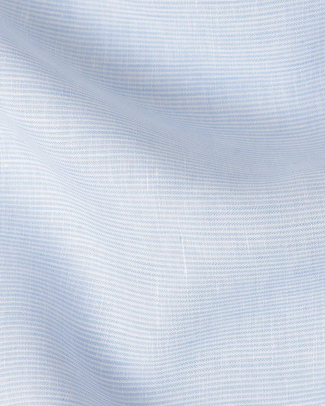 Pearl White Plain Pure Cotton Italian Shirting Fabric 150cm