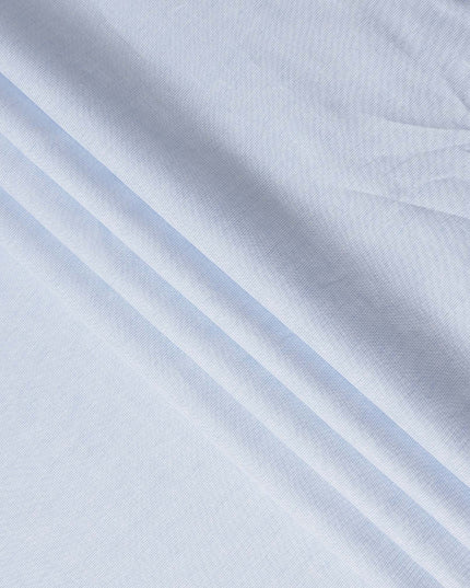 Pearl White Plain Pure Cotton Italian Shirting Fabric 150cm