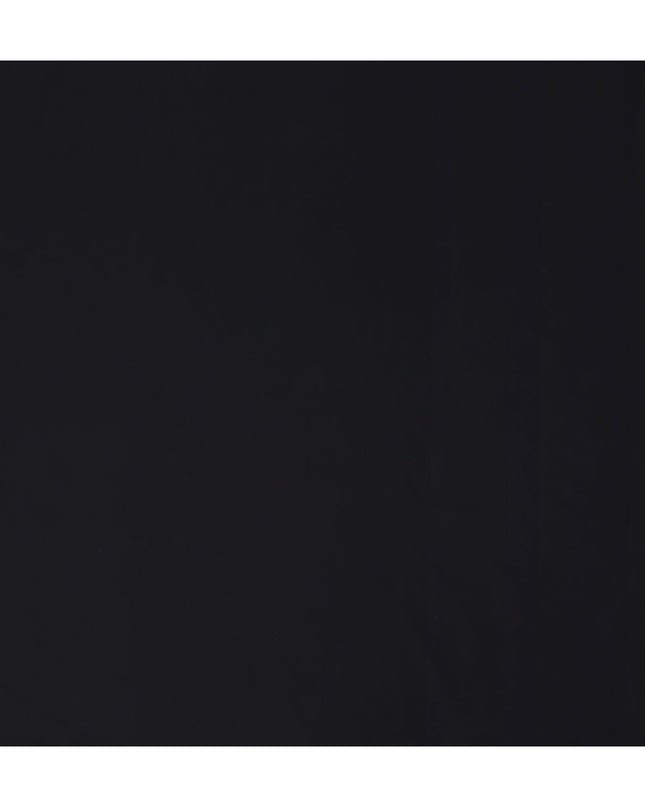 Onyx Black Plain Pure Cotton Italian Shirting Fabric 150cm