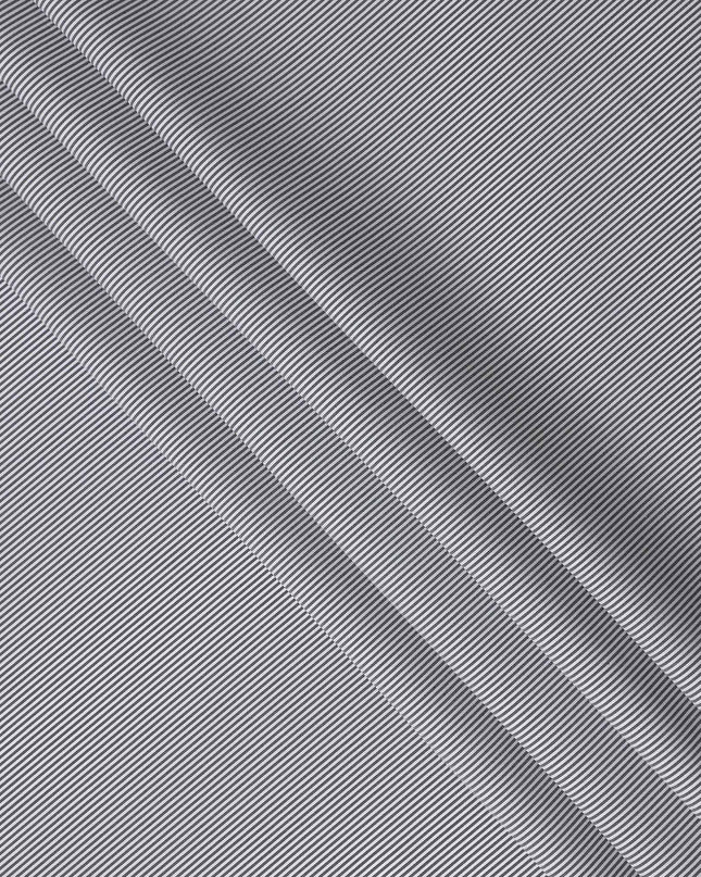 Slate Blue Stripe Pure Cotton Italian Shirting Fabric 150cm