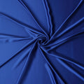 Royal Blue Plain Pure Synthetic Crepe Satin Fabric 140cm