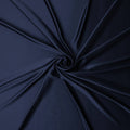 Navy Blue Plain Pure Synthetic Crepe Satin Fabric 140cm