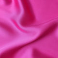 Magenta Pink Plain Pure Synthetic Crepe Satin Fabric 140cm