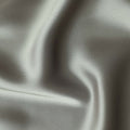 Silver Grey Plain Pure Synthetic Crepe Satin Fabric 140cm