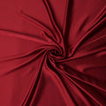 Crimson Red Plain Pure Synthetic Crepe Satin Fabric 140cm