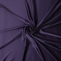 Aubergine Purple Plain Pure Synthetic Crepe Satin Fabric 140