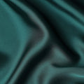 Pine Green Plain Pure Synthetic Crepe Satin Fabric 140cm