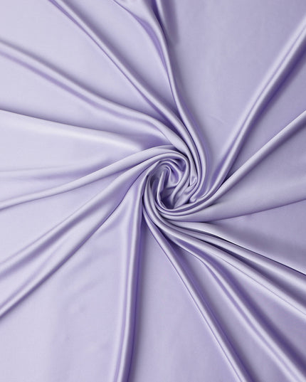 Lavender Purple Plain Pure Synthetic Crepe Satin Fabric 140c