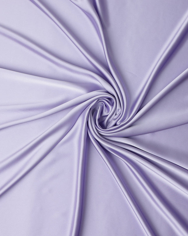 Lavender Purple Plain Pure Synthetic Crepe Satin Fabric 140c