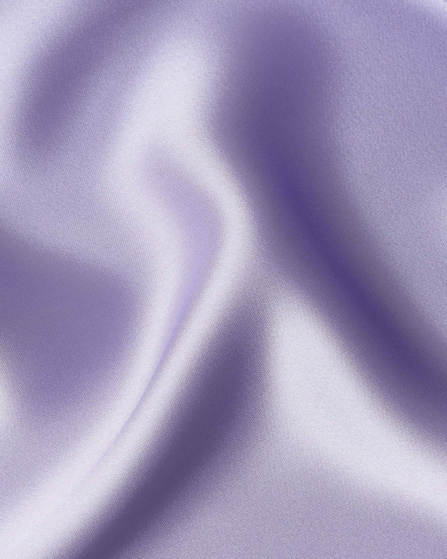 Lavender Purple Plain Pure Synthetic Crepe Satin Fabric 140c