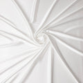 Ivory White Plain Pure Synthetic Crepe Satin Fabric 140cm