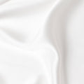 Ivory White Plain Pure Synthetic Crepe Satin Fabric 140cm