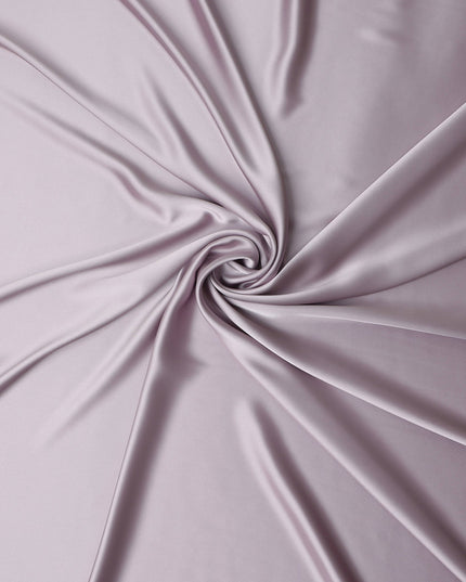 Mauve Purple Plain Pure Synthetic Crepe Satin Fabric 140cm