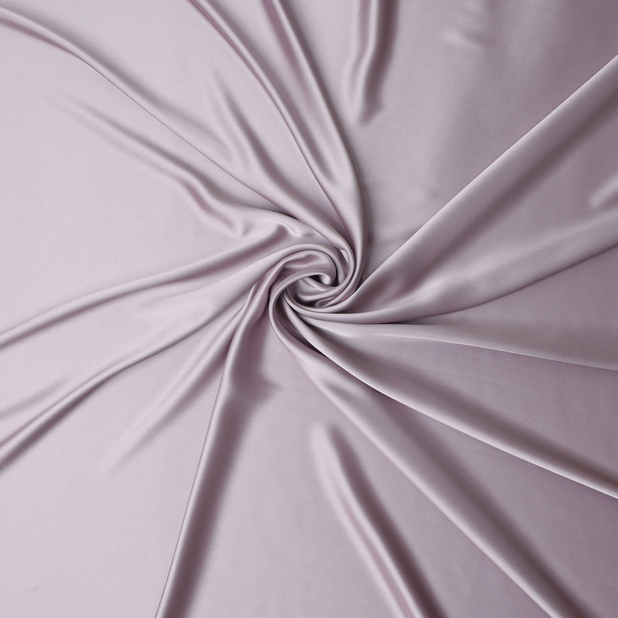 Mauve Purple Plain Pure Synthetic Crepe Satin Fabric 140cm