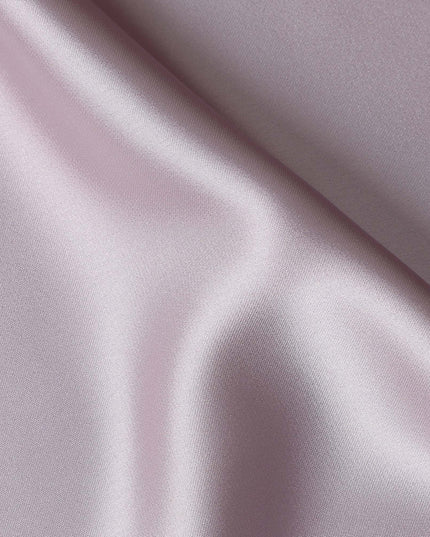 Mauve Purple Plain Pure Synthetic Crepe Satin Fabric 140cm