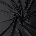 Coal Black Plain Pure Synthetic Crepe Satin Fabric 140cm