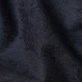 Raven Black Paisley Suiting Fabric