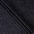 Raven Black Paisley Suiting Fabric