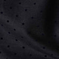 Onyx Black Polka Dot Suiting Fabric