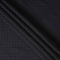 Onyx Black Polka Dot Suiting Fabric